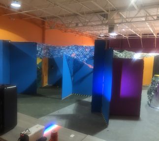 Inside our Nerf Arena
