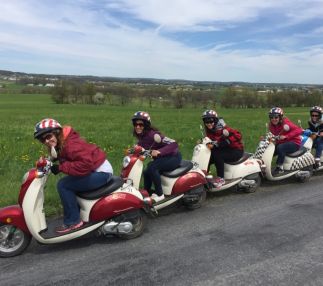 Group od scooters from Strasburg Scooters