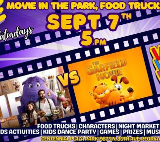 FREE Peoria Party in the Park, Outdoor Movie, Food Trucks & More! Sat Sept 7th