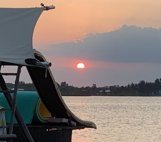 Sunset tiki cruise