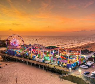 Pier at night