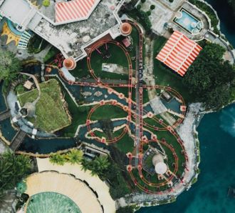 Aerial View Theme Park