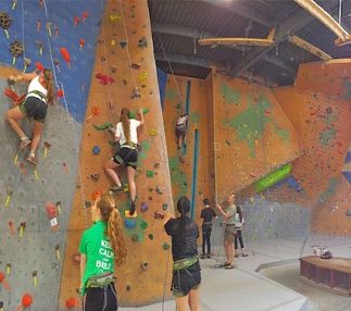Petra Cliffs indoor rock climbing in Vermont for all ages and abilities. Kids fun in Vermont