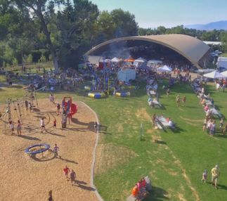 bogert city park bozeman montana park fun with swimming, ice rink and farmers market