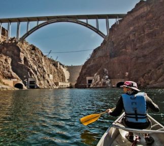 jerkwater canoes and kayaks adventures in Tri-state area with Hoover Dam and great kids fun
