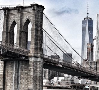 a majestic view of The Brooklyn Bridge