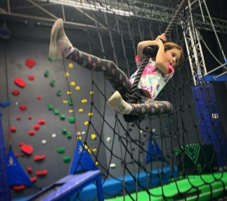 Zip line in the Ninja Zone