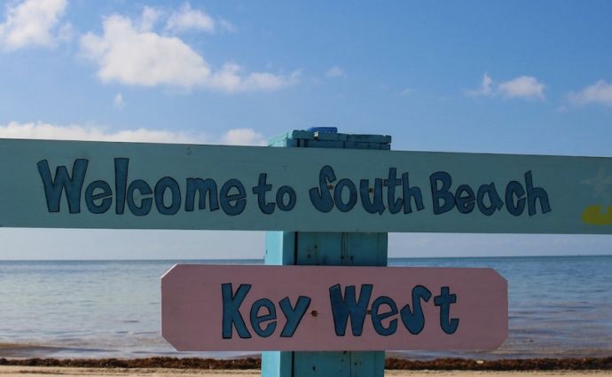 Welcome to South Beach sign