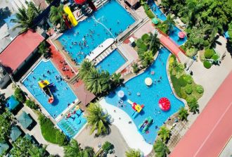 Family Holiday Resort overhead shot