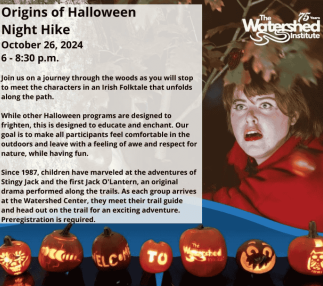 halloween event in the watershed institute