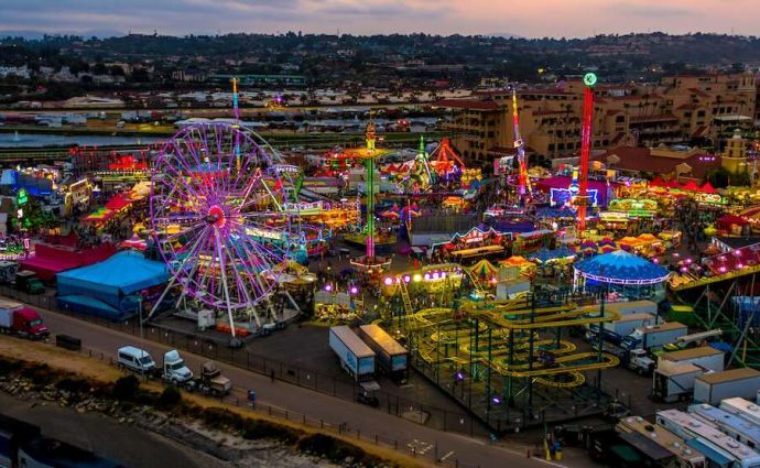 County fair from above