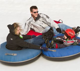 Snow tubing family