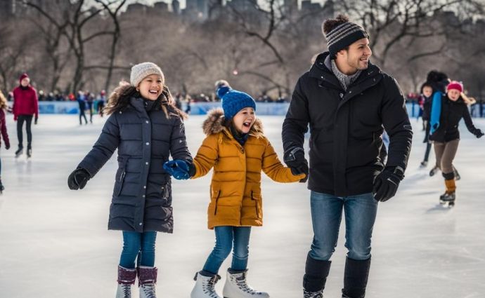 Ice Skating in Central Park