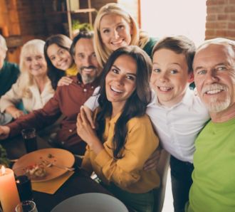 a family enjoying spending time together