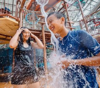 the waterpark at the resorts