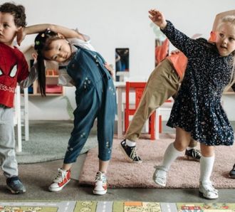 Kids learning and playing