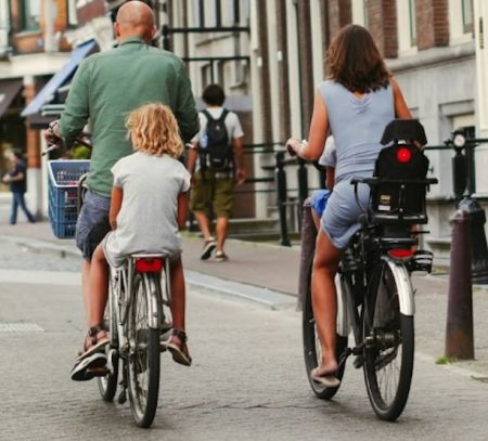 family bike ride