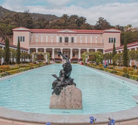 Exterior view of Getty Villa Los Angeles