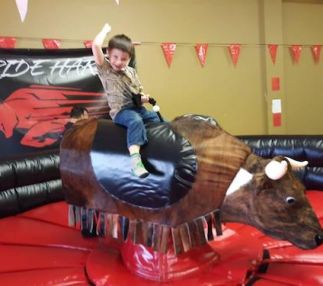 ride hard mechanical bull riding florida indoor fun for kids