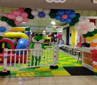 2 froggy jumps in CherryVale Mall in rockford illinois indoor play for kids