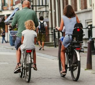 family bike ride