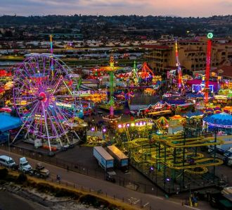 County fair from above