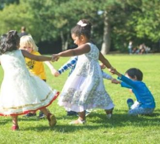 Kids at play in park