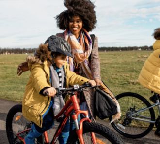 Family bike ride