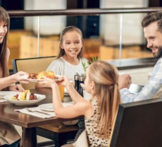 family dining out