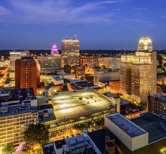 winston-salem sky line evening north carolina family days out