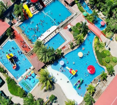 Family Holiday Resort overhead shot