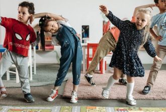 Kids learning and playing